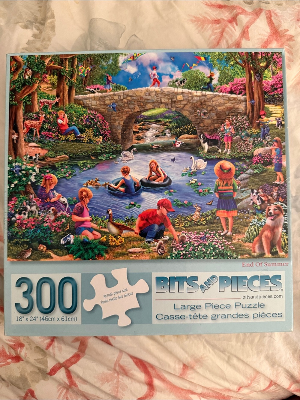 Bits and Pieces "End of Summer" 300-Piece Puzzle - Blue